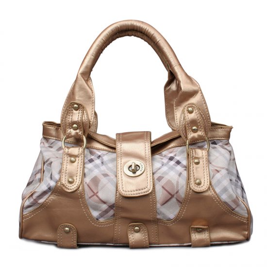 Coach Stud Lock Signature Small Gold Totes ENW | Coach Outlet Canada